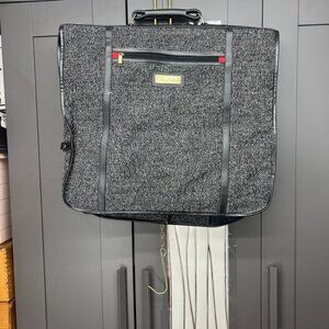 Oscar De La Renta Vintage Black and White Tweed Garment Bag